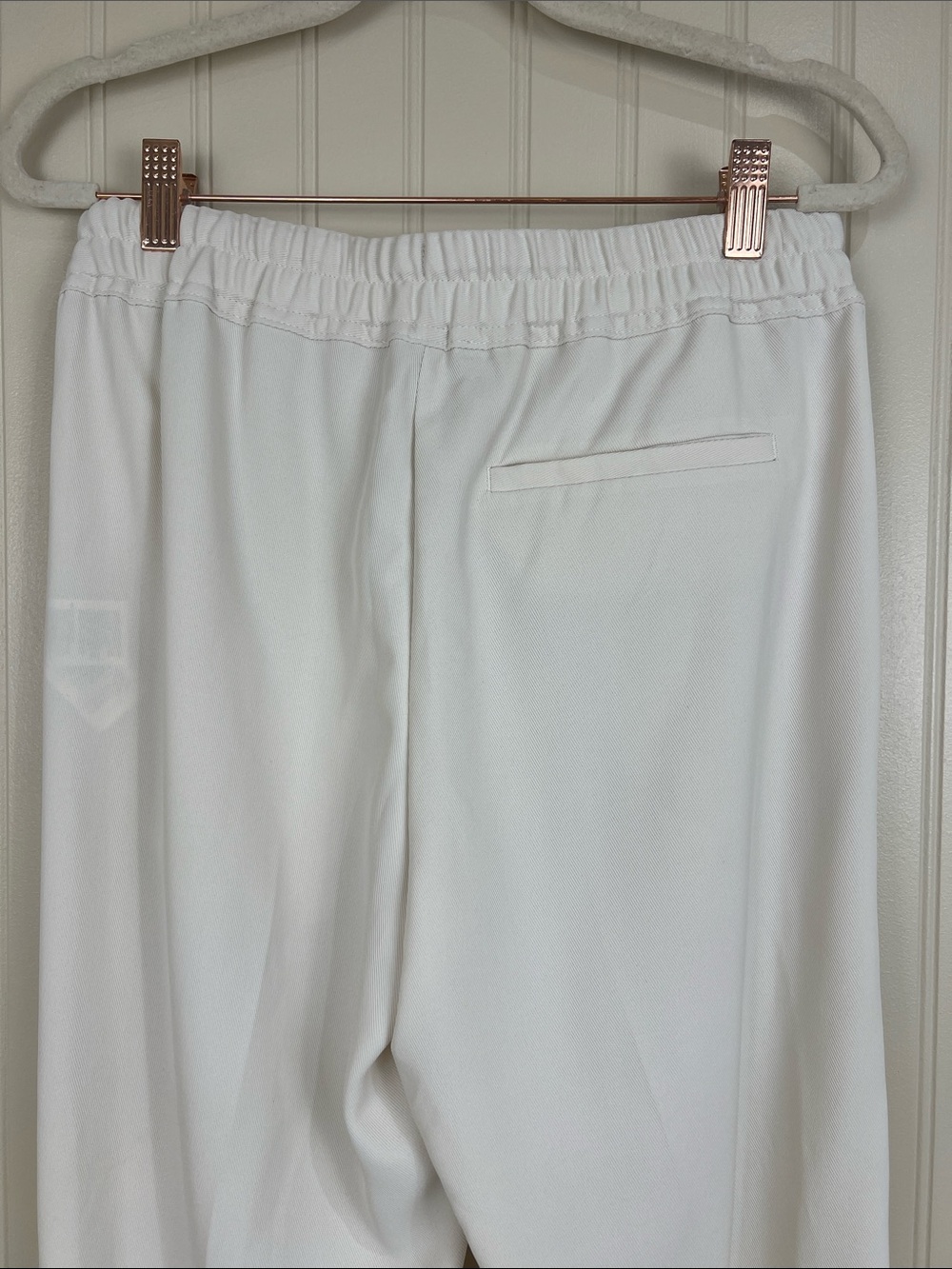 NWT Reiss Hailey Pull On Drawstring Trouser in Cream Size 4 US - Picture 7 of 11